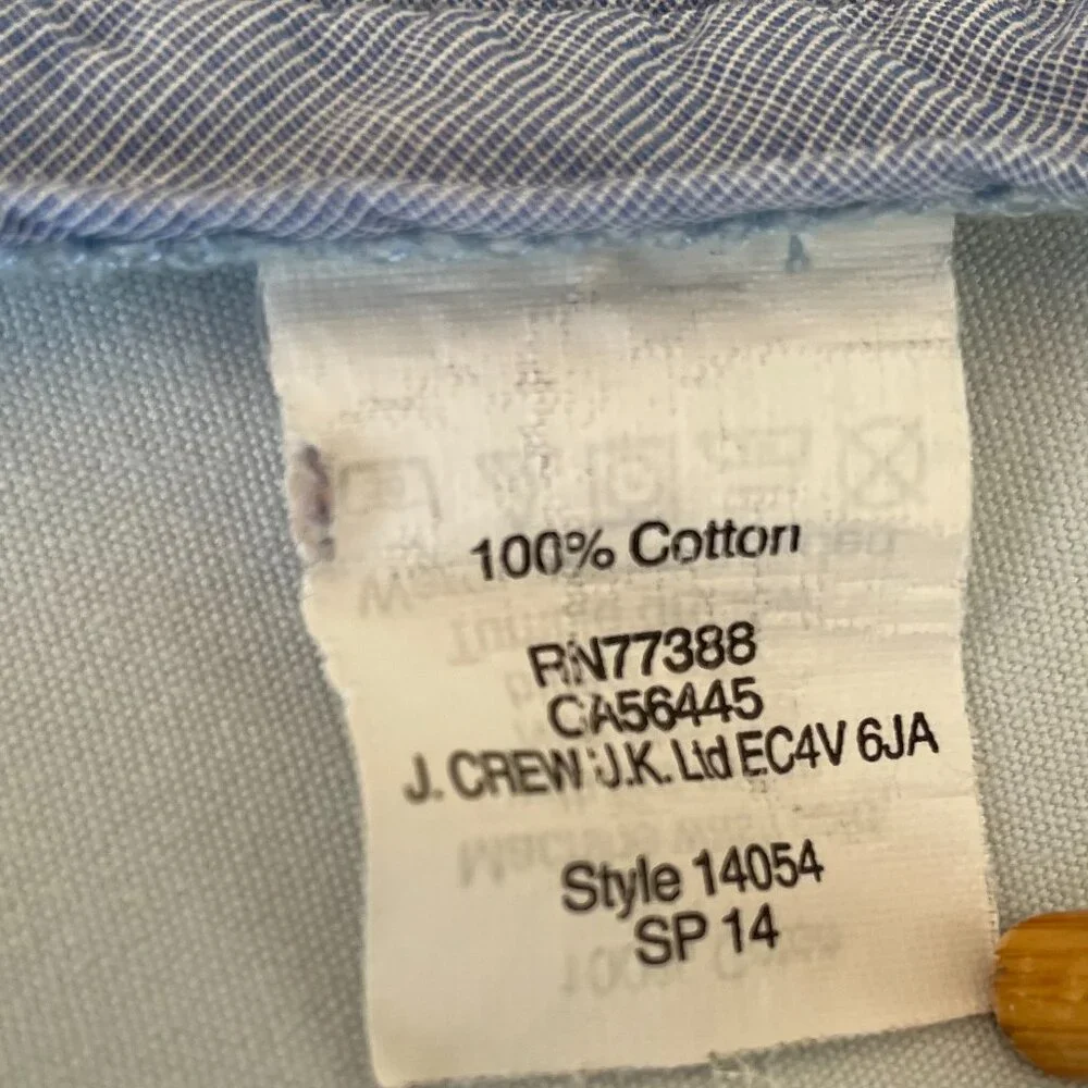 J Crew Men’s Size 29 Chino Shorts Light Blue Cotton Flat Front Casual